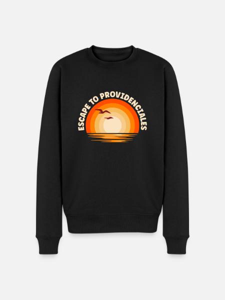 I'm fleeing to Providenciales - Men's Premium Organic Jumper - black