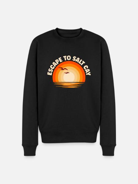 I'm fleeing to Salt Cay - Men's Premium Organic Jumper - black