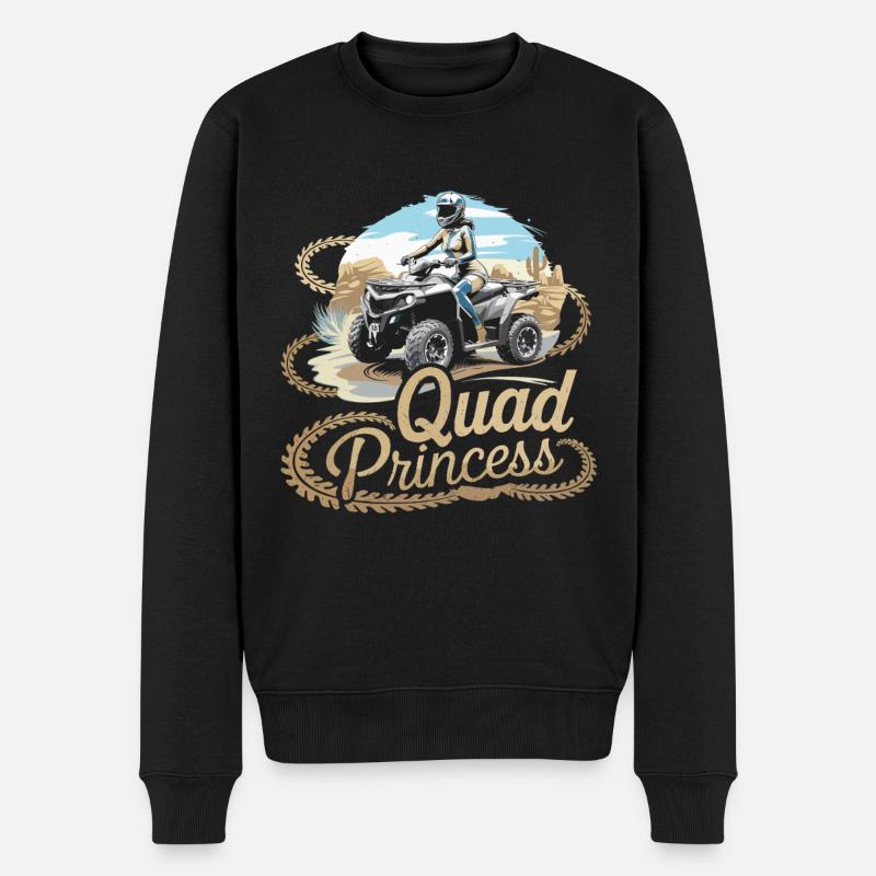 Quad Princess Un aventureux pour les explorateurs tout-terrain - Pull Premium bio Homme - noir