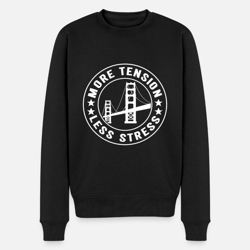 Bridge Engineer Bridge Construction - Men's Premium Organic Jumper - black