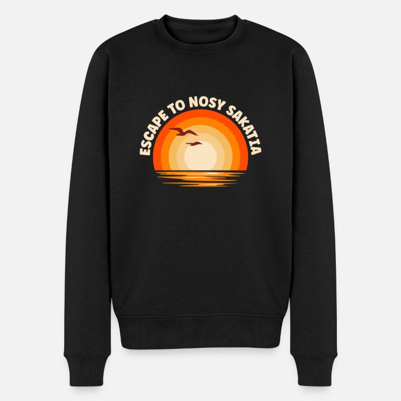Je fuis à Nosy Sakatia - Pull Premium bio Homme - noir