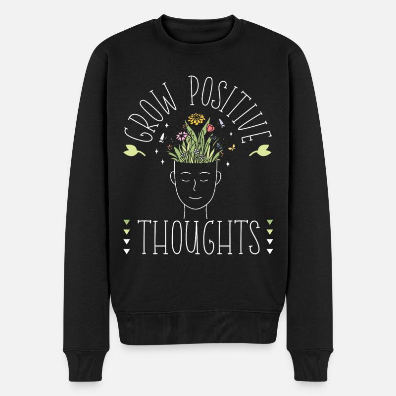 Plant Lover Gardening Grow - Männer Premium Bio Pullover - Schwarz