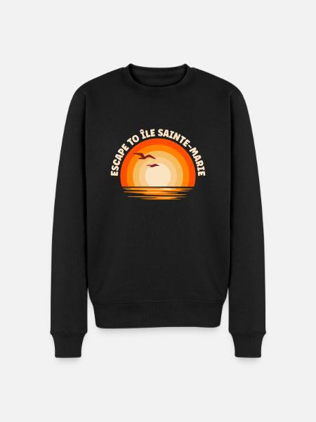 I'm fleeing to Île Sainte-Marie - Men's Premium Organic Jumper - black