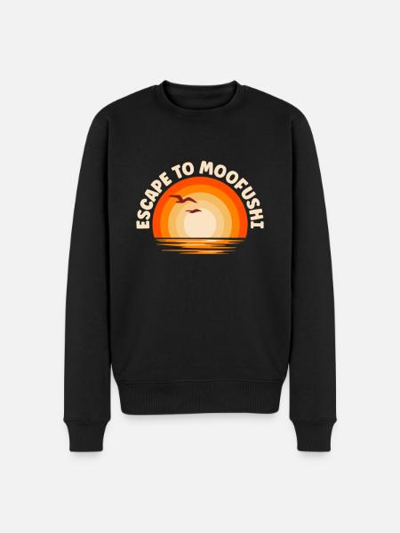 I'm fleeing to Moofushi - Men's Premium Organic Jumper - black