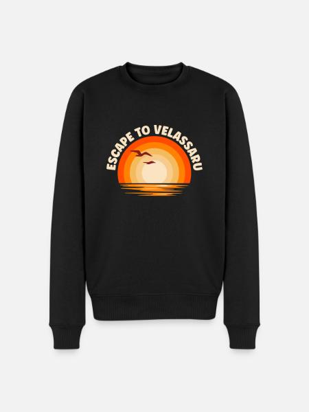 I'm fleeing to Velassaru - Men's Premium Organic Jumper - black