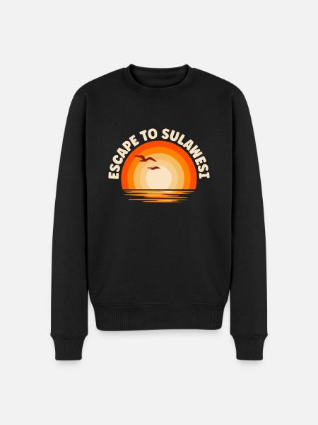 I'm fleeing to Sulawesi - Men's Premium Organic Jumper - black
