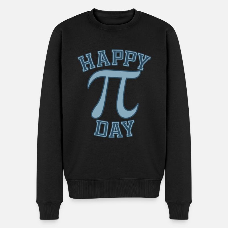 Feier den Internationalen Pi-Tag mit Stil und - Männer Premium Bio Pullover - Schwarz