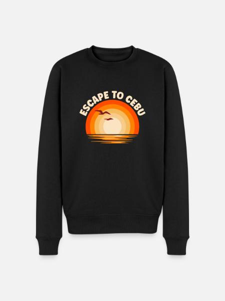 I'm fleeing to Cebu - Men's Premium Organic Jumper - black