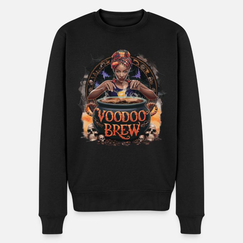Illustration mystique de brassage vaudou - Pull Premium bio Homme - noir