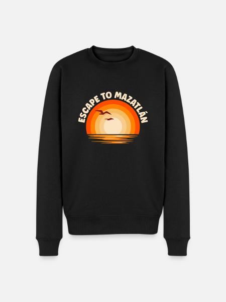 I'm fleeing to Mazatlán - Men's Premium Organic Jumper - black