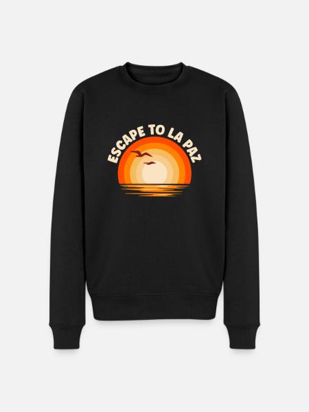 I'm fleeing to La Paz - Men's Premium Organic Jumper - black