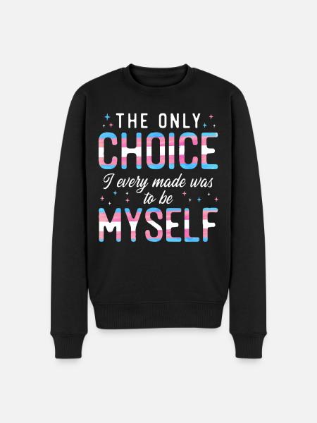 Transgender Trans LGBT Pride - Männer Premium Bio Pullover - Schwarz