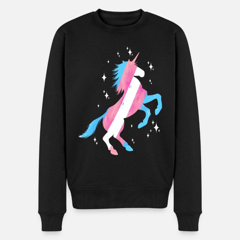 Fierté LGBT transgenre - Pull Premium bio Homme - noir