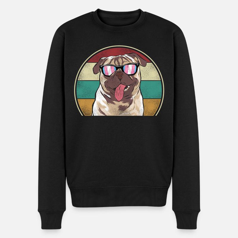 Transgender Trans LGBT Pride - Männer Premium Bio Pullover - Schwarz