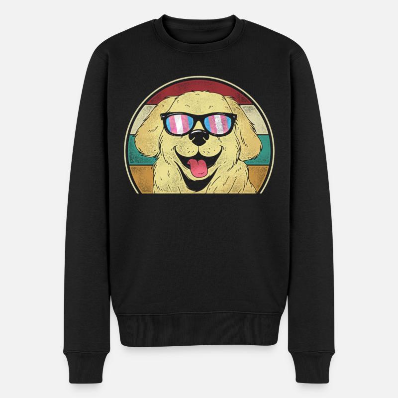Transgender Trans LGBT Pride - Männer Premium Bio Pullover - Schwarz