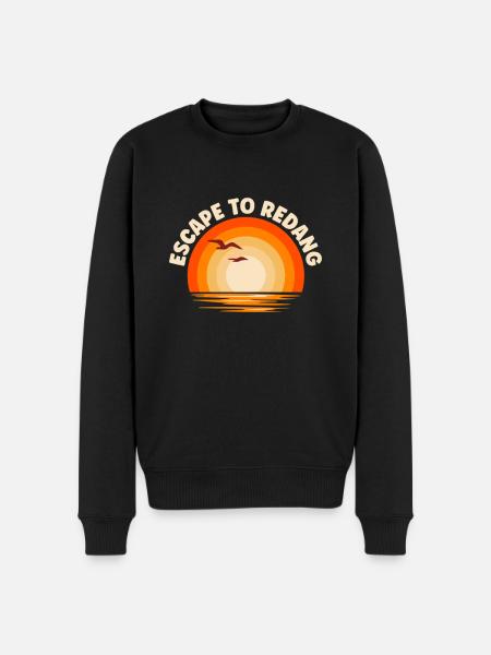 I'm fleeing to Redang - Men's Premium Organic Jumper - black