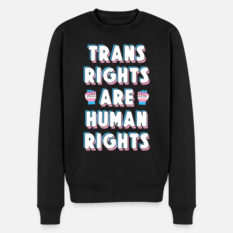 Fierté LGBT transgenre - Pull Premium bio Homme - noir
