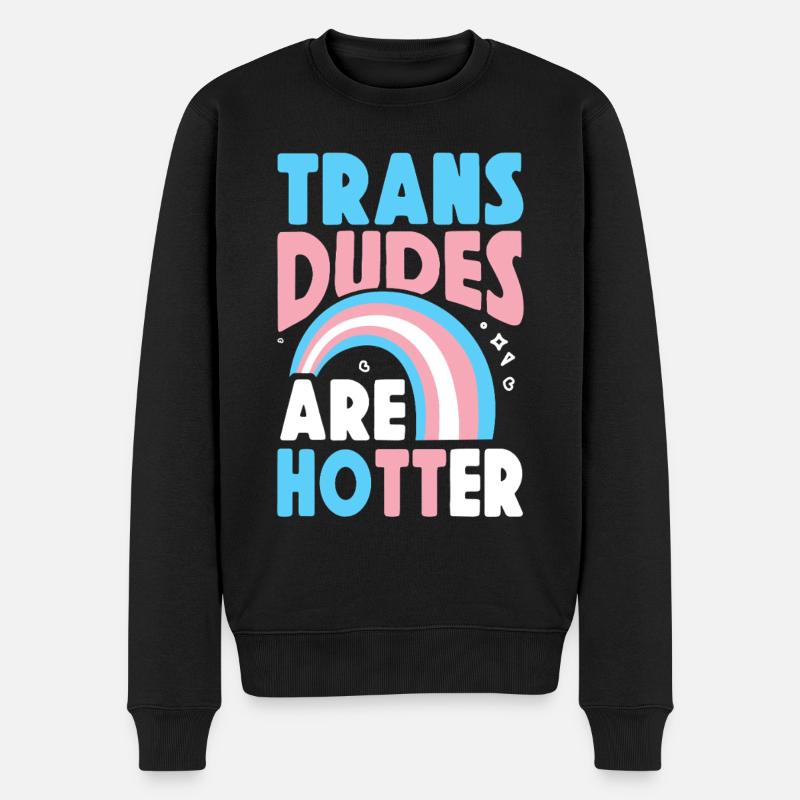 Fierté LGBT transgenre - Pull Premium bio Homme - noir