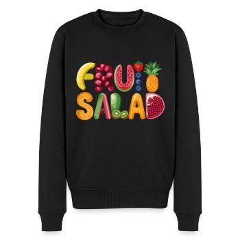 Un plaisir fruité avec des vitamines pour tous les jours - Pull Premium bio Homme - noir - Devant - Nico (187cm)