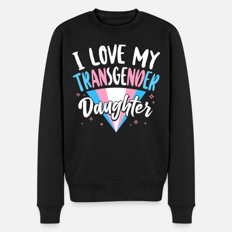 Fierté LGBT transgenre - Pull Premium bio Homme - noir
