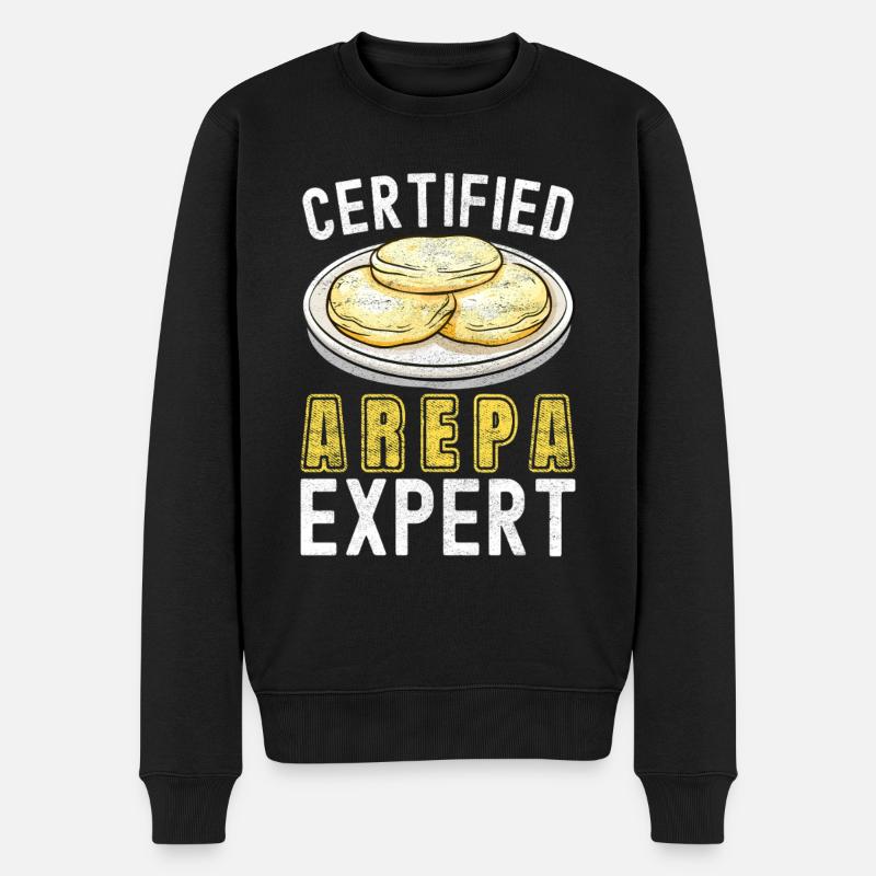 Arepas vénézuélienne - Pull Premium bio Homme - noir