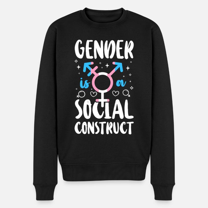 Fierté LGBT transgenre - Pull Premium bio Homme - noir