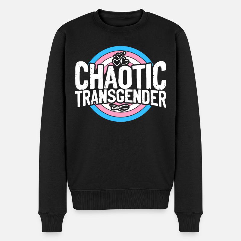 Fierté LGBT transgenre - Pull Premium bio Homme - noir