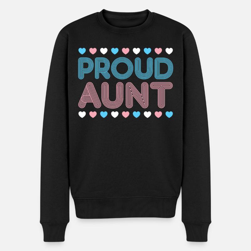 Transgender Trans LGBT Pride - Männer Premium Bio Pullover - Schwarz