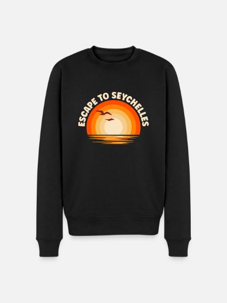 I'm fleeing to Seychelles - Men's Premium Organic Jumper - black