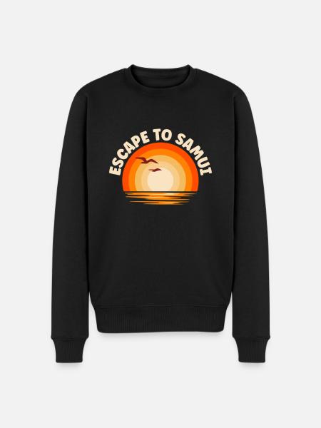 I'm fleeing to Samui - Men's Premium Organic Jumper - black