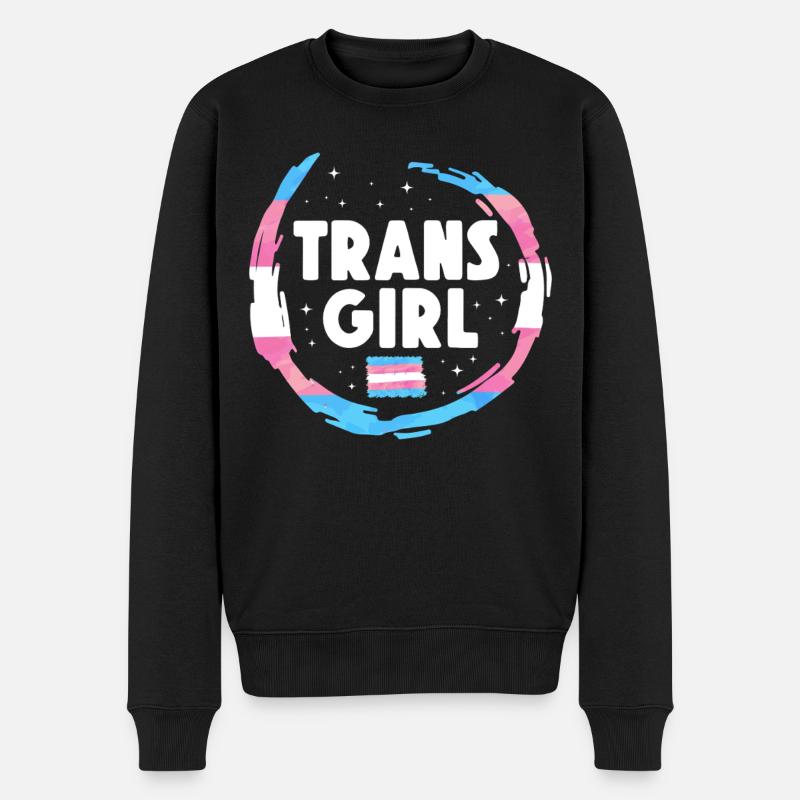 Fierté LGBT transgenre - Pull Premium bio Homme - noir