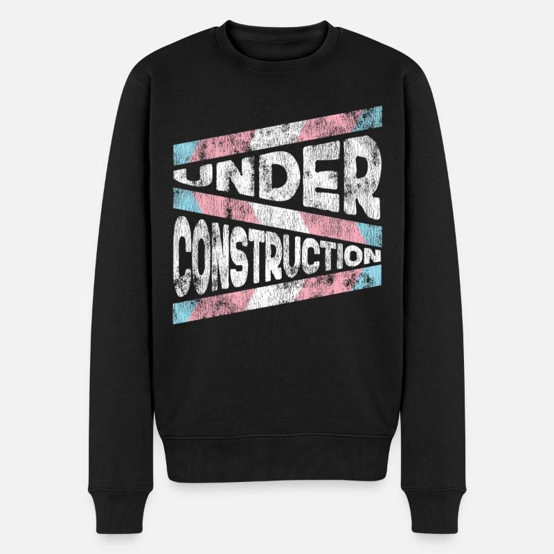 Transgender Trans LGBT Pride - Männer Premium Bio Pullover - Schwarz