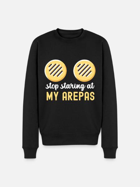 Venezuelan Arepas - Men's Premium Organic Jumper - black