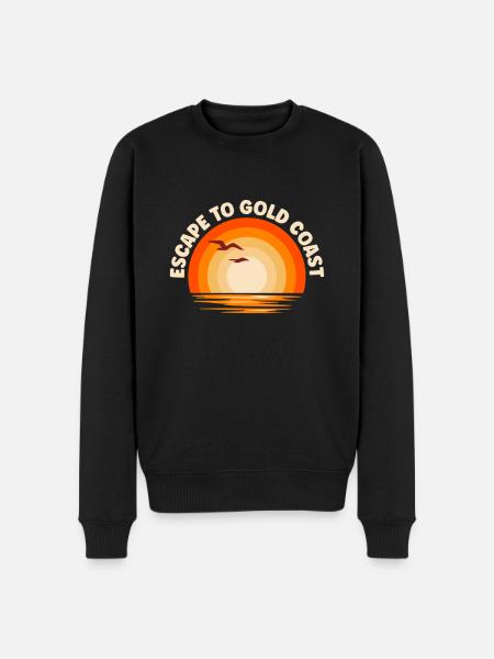 I'm fleeing to Gold Coast - Men's Premium Organic Jumper - black