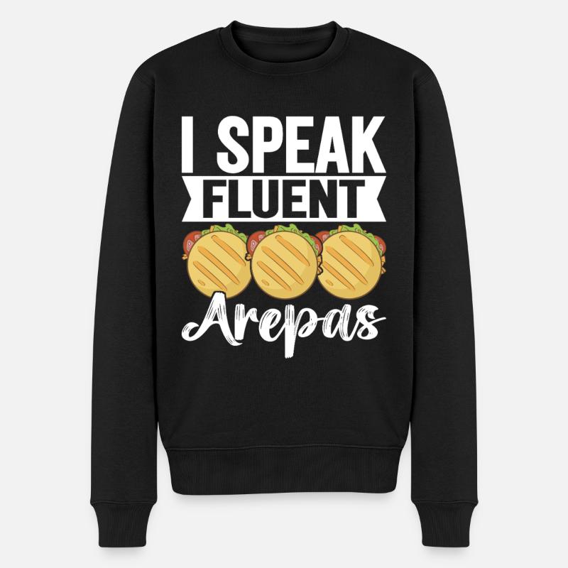 Arepas vénézuélienne - Pull Premium bio Homme - noir