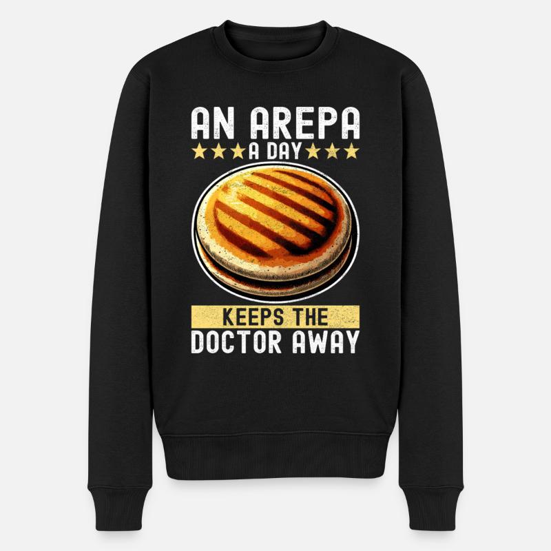 Arepas vénézuélienne - Pull Premium bio Homme - noir
