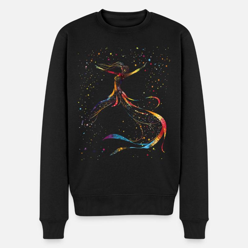 Aérien Soie Aérienne Cirque Air Soie - Pull Premium bio Homme - noir