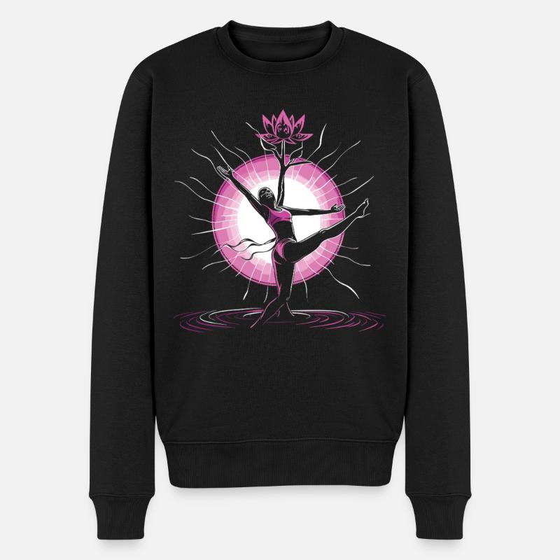 Méditation Rire drôle Yoga - Pull Premium bio Homme - noir