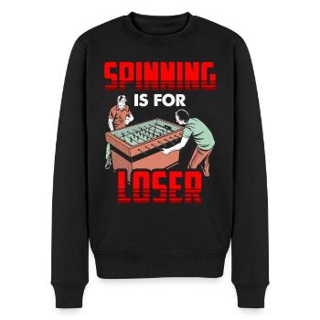 Tischfußballer Und Tischfußballer - Männer Premium Bio Pullover - Schwarz - Vorne - Nico (187cm)