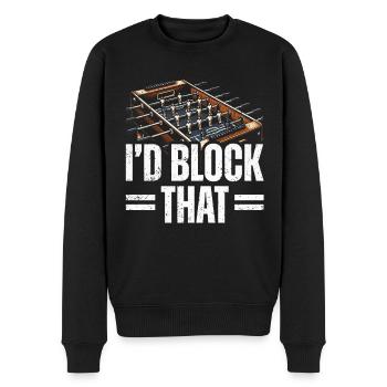 Tischfußballer Und Tischfußballer - Männer Premium Bio Pullover - Schwarz - Vorne - Nico (187cm)