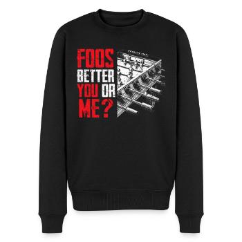 Tischfußballer Und Tischfußballer - Männer Premium Bio Pullover - Schwarz - Vorne - Nico (187cm)