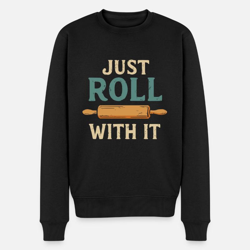 Il suffit de rouler - Pull Premium bio Homme - noir
