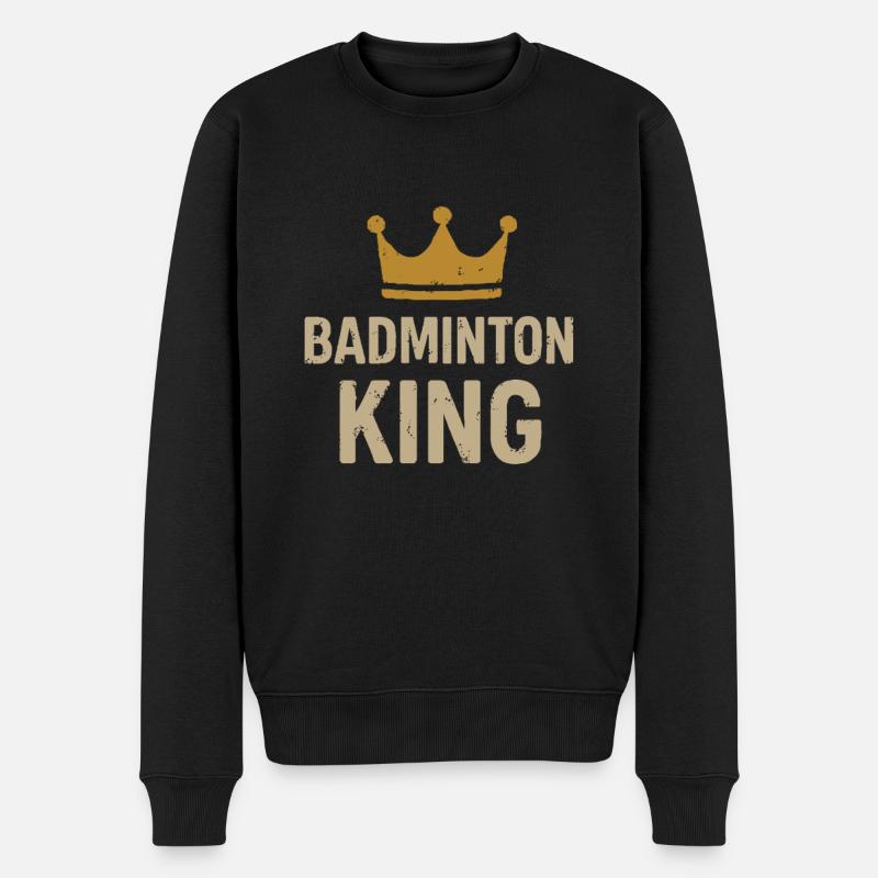Roi du badminton - Pull Premium bio Homme - noir