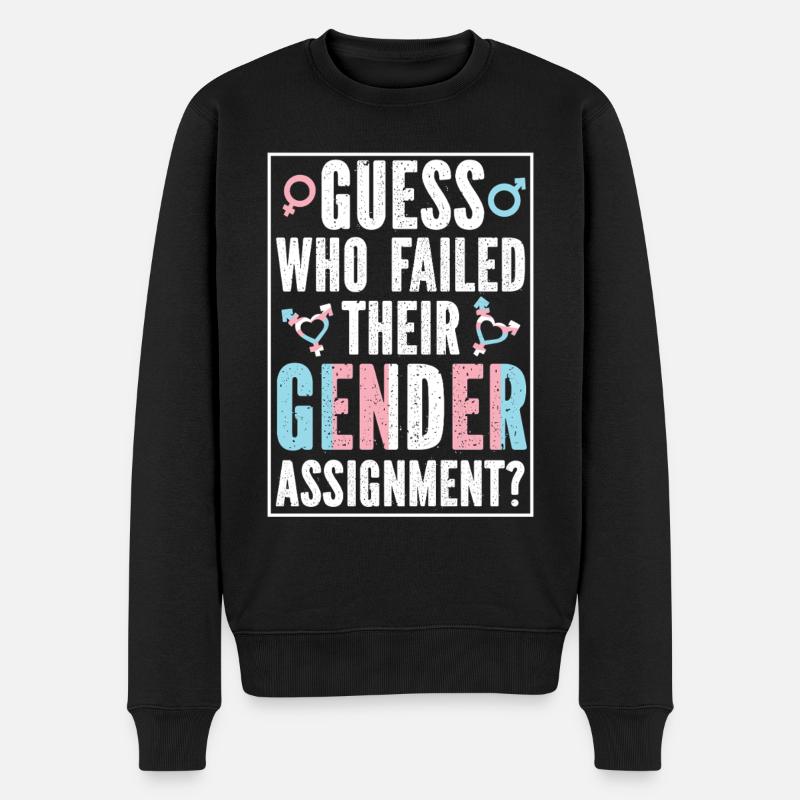 Fierté LGBT transgenre - Pull Premium bio Homme - noir