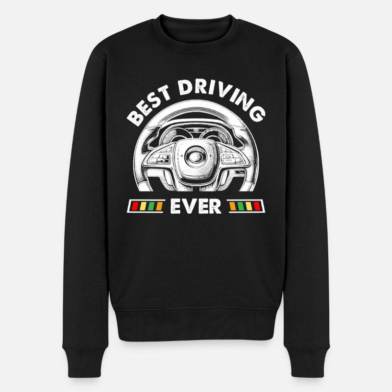 Fahrschule Fahrlehrer - Männer Premium Bio Pullover - Schwarz