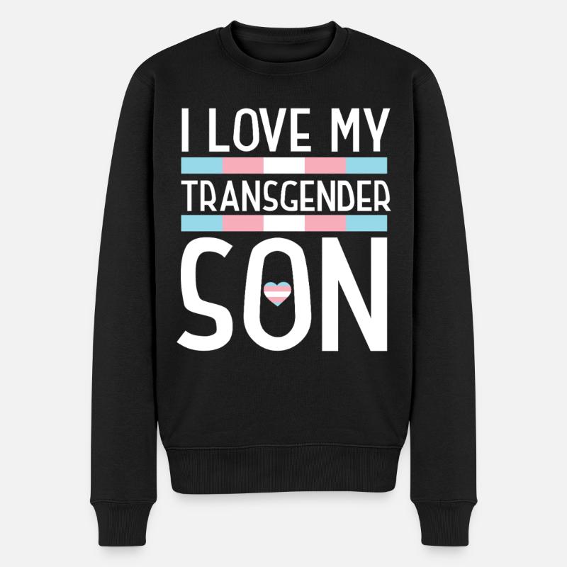 Fierté LGBT transgenre - Pull Premium bio Homme - noir