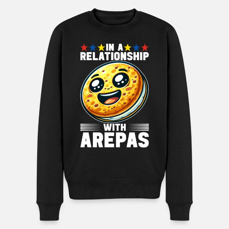 Arepas vénézuélienne - Pull Premium bio Homme - noir