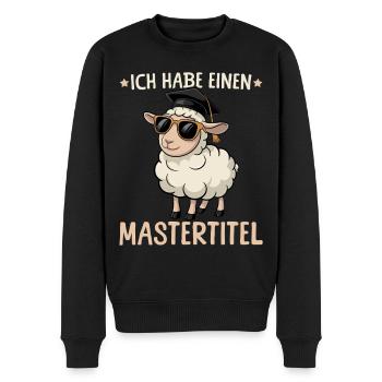 Mastertitel Cooles Schaf Master Abschluss - Männer Premium Bio Pullover - Schwarz - Vorne - Nico (187cm)