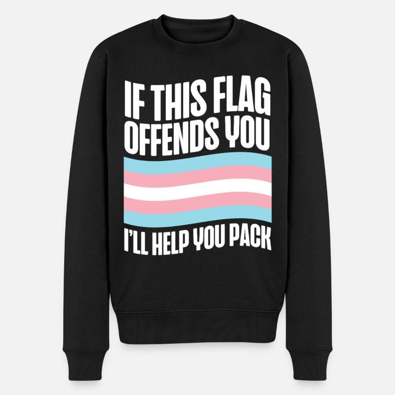 Fierté LGBT transgenre - Pull Premium bio Homme - noir