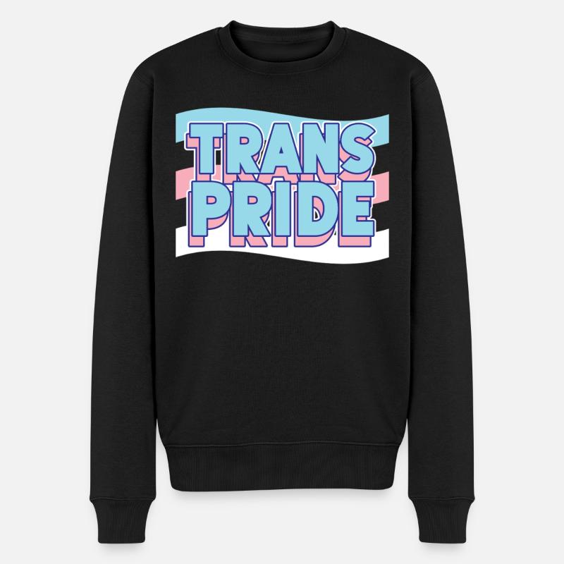 Fierté LGBT transgenre - Pull Premium bio Homme - noir